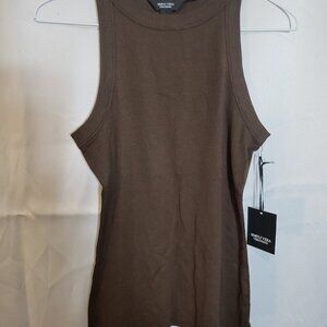 NWT vera wang brown tank top size Large